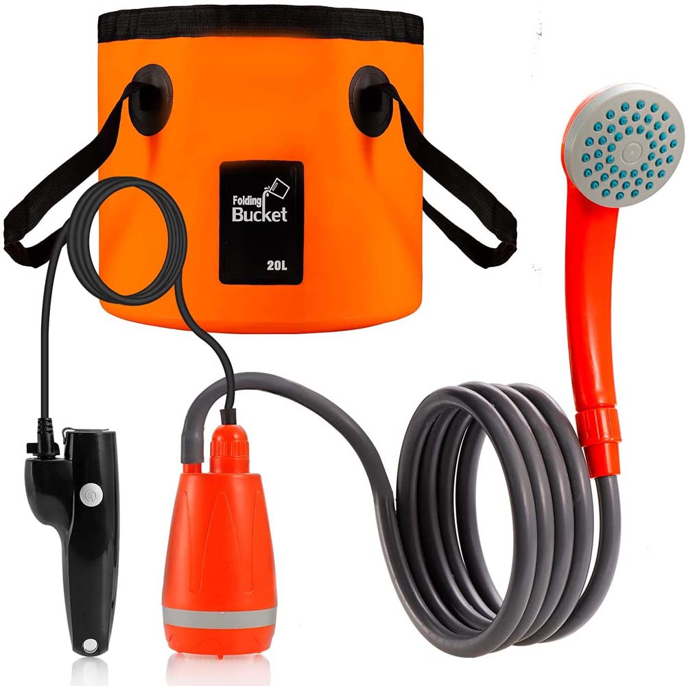 Portable Camping Shower - Outdoor/Indoor Water Shower for Travel, Beach, Swimming, and Pets, Eco-Friendly Design