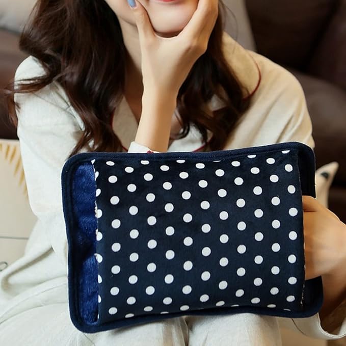 Rechargeable Electric Hot Water Bottle - Quick Heat in 15 Minutes, Portable & Effective for Muscle Pain Relief, Neck, Back, and Lumbar Pain, Warm Bed Companion - Soft, Durable, and Safe with 5-8 Hours Heat Retention