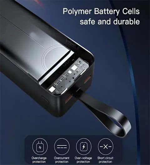 LCD Digital Display Power Bank – 30000mAh Portable Charger with Fast Charging
