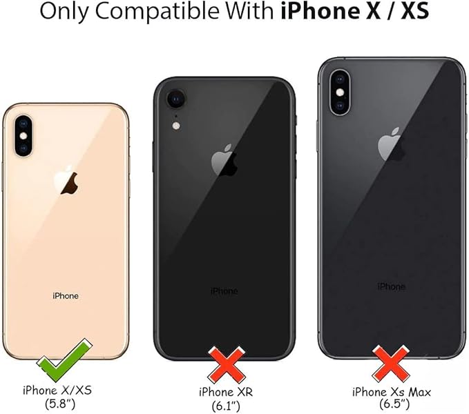 MagSafe Compatible Magnetic Phone Case with Camera Control | Military-Grade Shock Protection for iPhone X, Xs, Xs Max, Xr – Includes Free Screen Protector