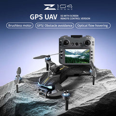 Z104 Drone with 4.5" Screen Remote. Professional GPS aerial photography drone with balance armor style. For kids & adults.