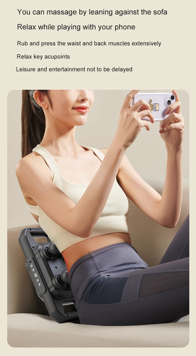 Tissue Body Massager | Powerful Fascia Gun Massage Hammer with Six Attachments | Relieve Muscle Soreness & Improve Circulation