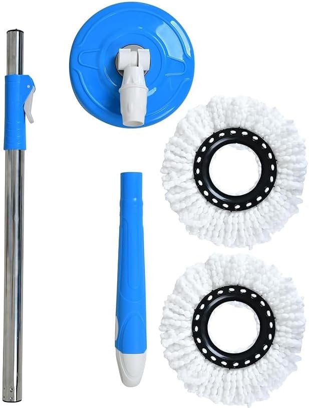 Rotate Stainless Steel Wringer Spin Mop Bucket System | Efficient Floor Cleaning with 360° Spin Technology | Durable & Easy to Use