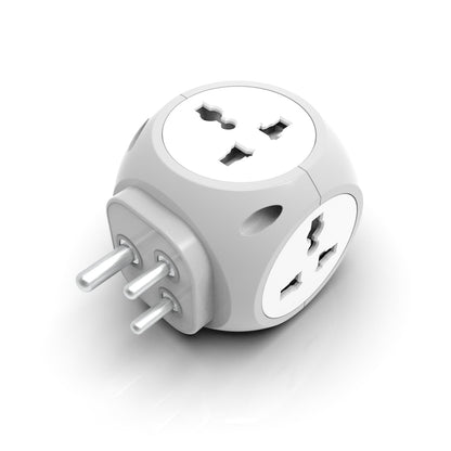 7-in-1 Multi Plug Extension Adapter - 4 Way Cordless Wall Extender with PD Fast Charging, Universal AC Outlets for Home/Office/Travel 100-250V