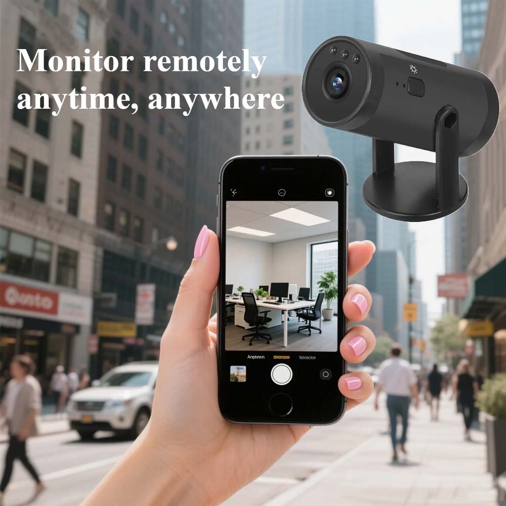 1080p Mini Camera with WiFi. Portable mobile detection camcorder for smart home surveillance & remote monitoring. Hidden design.
