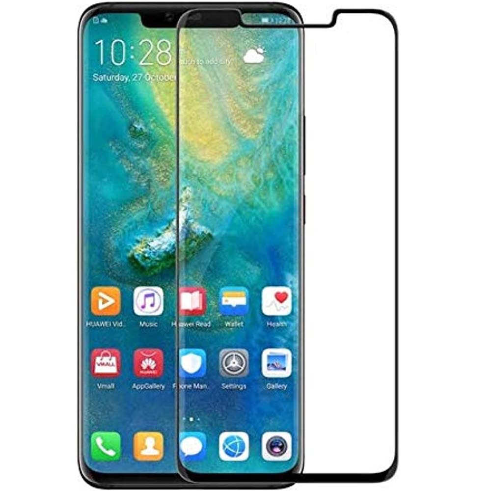 Huawei Mate 20 Pro Tempered Glass Screen Protector - 5D Curved Edge, Full Coverage, Ultra HD Clear, Anti-Scratch