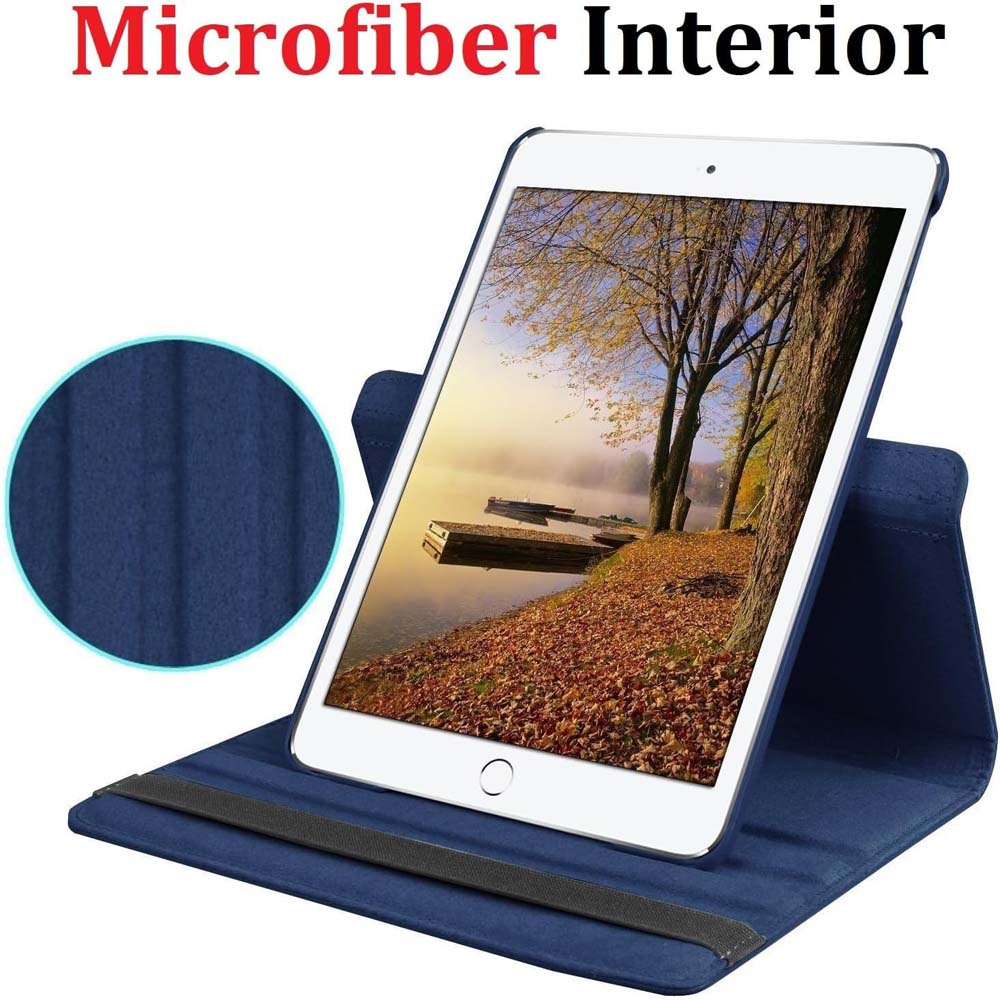 360° Rotating Stand Case for iPad Mini 4/5 - Auto Sleep/Wake Leather Smart Cover with Multi-Angle Viewing (Multi Colour)