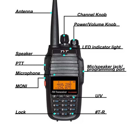 TYT TH-UV8000 OEM Mini FM Portable Walkie-Talkie. Long-range 10km Hoki Toki for outdoor & professional use. Compact design.