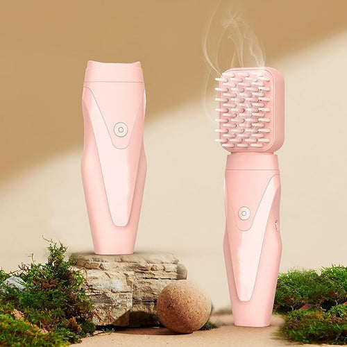 Electric Comb Incense Burner | Oud Arabic Comb Hair Bakhoor Burner for Aromatic Styling | Pink