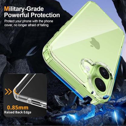 Crystal Clear Case for iPhone 17 6.3" (2025) - Anti-Yellowing Hard Back, Slim Shockproof Bumper, Wireless Charging Compatible