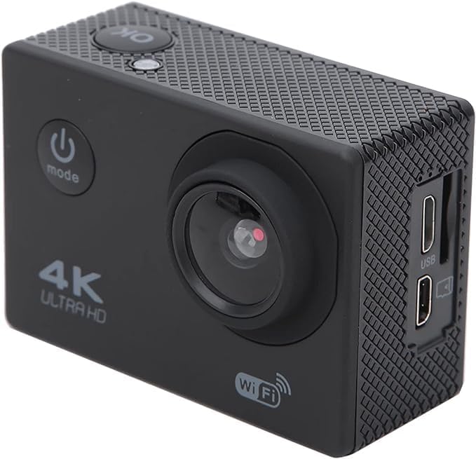 HD 1080P Outdoor WiFi Sports Camera with Waterproof Housing & Accessory Kit – 140° Wide Angle Lens for Adventure Sports