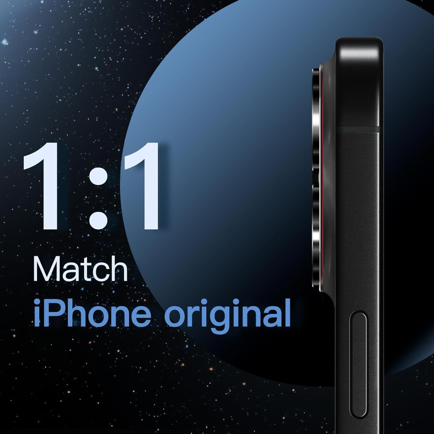 Camera Lens Protector for iPhone 16 Pro (6.3") and iPhone 16 Pro Max (6.9") – 9H Tempered Glass with Matte Metal Plate, Case-Friendly Full Coverage Lens Cover