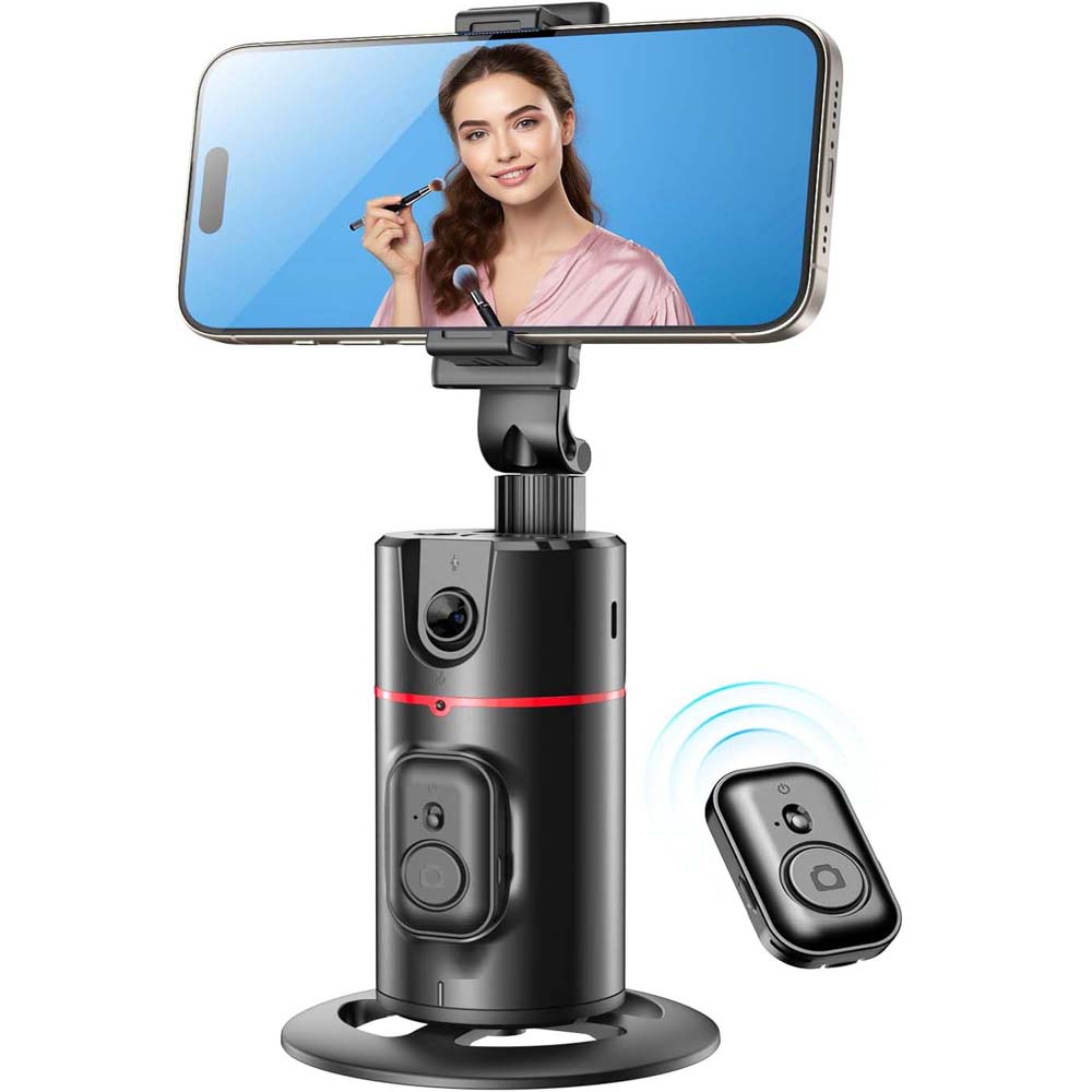 Tripod with Fill Lights – Smart Shooting Holder with 360° Rotation, Detachable Remote, and Gesture Control for Live Vlog Streaming