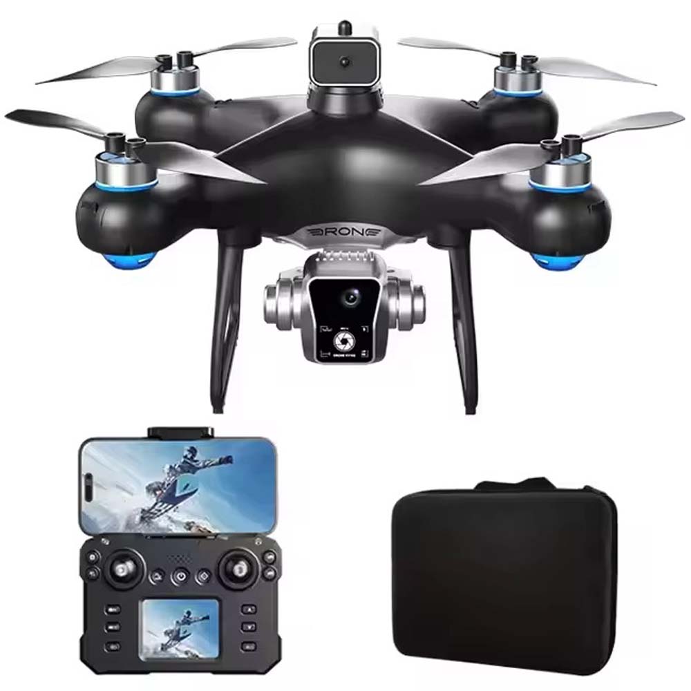 KY102 Drone with Screen Remote Control. Foldable obstacle avoidance & WiFi FPV quadcopter for kids & adults. HD camera.