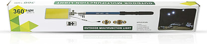 360° Light Multifunction Outdoor LED Fishing Rod Light | 5M Camping Lantern Lamp with IR Remote | 3 Modes | 800W