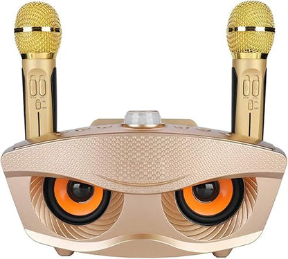 Dual Wireless Microphone Bluetooth Karaoke Speaker Set | Portable Karaoke System for Home, Parties, and Events