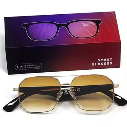 GY500 AI Sports Sunglasses - Wireless Translation, Music & Voice Control, Waterproof for Outdoor Activities