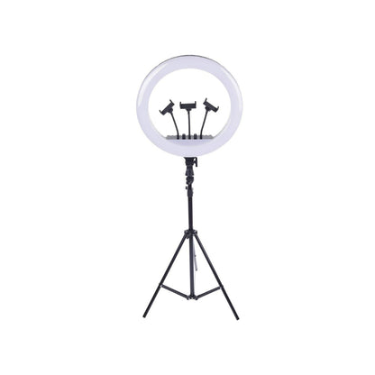 21-Inch Selfie Ring Light with Tripod Stand – Adjustable Photographic Lamp with 3 Mobile Holders
