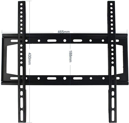 Universal TV Wall Mount with Shelf | Secure and Easy-to-Install Bracket for TVs and Monitors 34-81 Inches