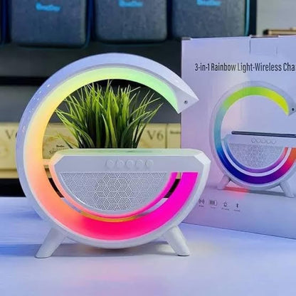 3-in-1 Night LED Desk Lamp | Bluetooth Speaker with 15W Wireless Charging