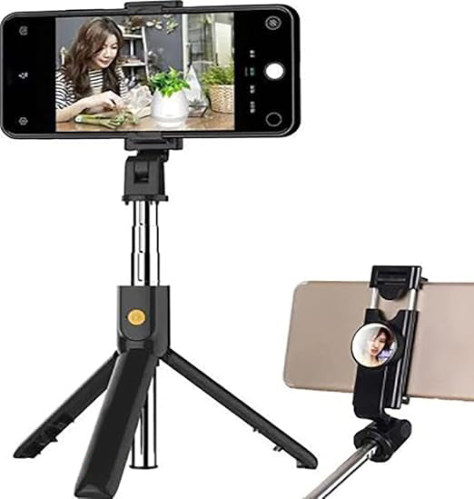 Mini Portable Gimbal Bluetooth Wireless Selfie Stick with Tripod Stabilizer for Phone