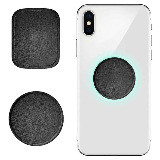 GD-G030 2-in-1 Magnetic Phone Holder - Leather Stand & Car Mount with Strong Magnet for Smartphones