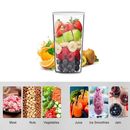 9-Speed Hand Blender - 5-in-1 Stainless Steel Handheld Mixer with Whisk, 700ml & 500ml Containers, Dishwasher Safe