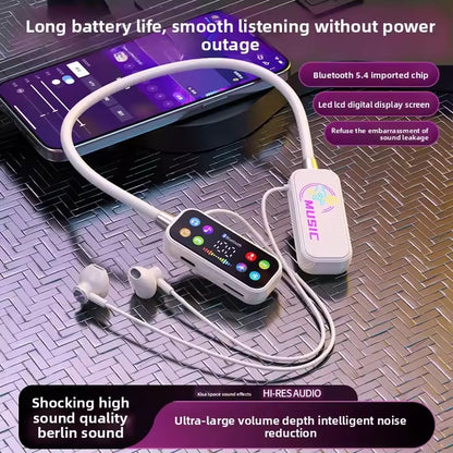 T200 Wireless Neckband Earphones. 120hr playback, 600-day standby & LED screen. Marathon battery life for non-stop music.