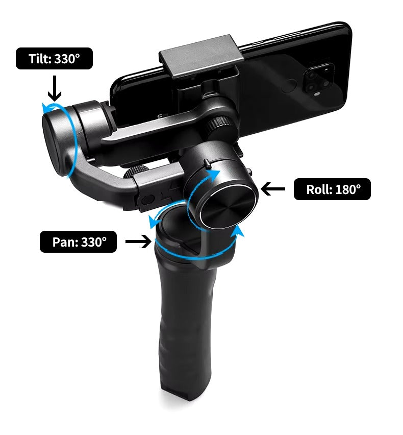 CQL 3-Axis Gimbal for Smartphones and Action Cameras | Stabilized Video and Photography