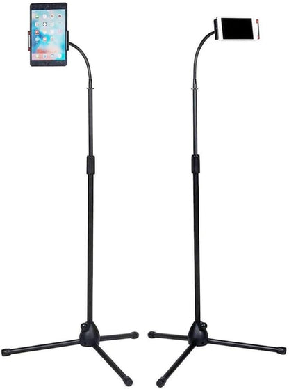 Universal Height Adjustable Mobile Phone Floor Stand Holder | Perfect for Every Mobile Device | Hands-Free Convenience