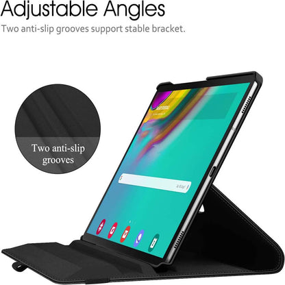 360° Swivel PU Leather Cover Compitable for Galaxy Tab S5e 10.5" Case -  w/Auto Sleep/Wake for SM-T720/T725/T727 (Multi)