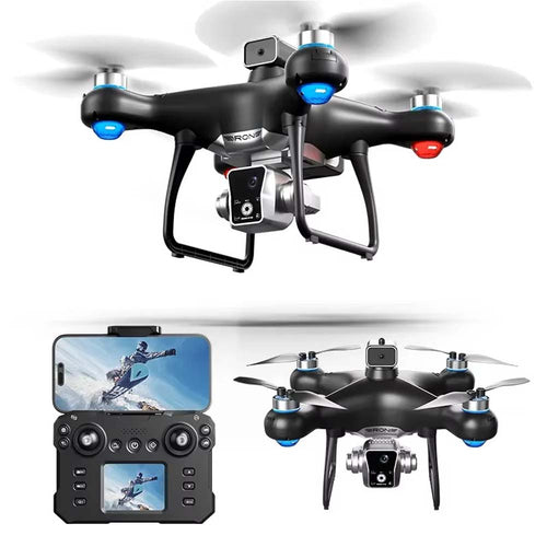 KY102 Drone with Screen Remote Control. Foldable obstacle avoidance & WiFi FPV quadcopter for kids & adults. HD camera.