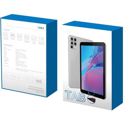 Tab8 5G Android Tablet PC with 8 Inch Display, 8GB RAM, 256GB ROM, Keyboard, 5000 mAh Battery - Grey