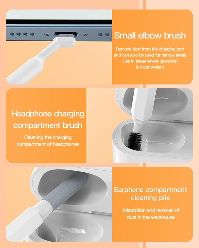 20-in-1 Electronic Cleaning Kit | Multifunctional Keyboard & Gadget Cleaning Tool Set for PC, Keyboards, Headphones, Laptops, and Cameras