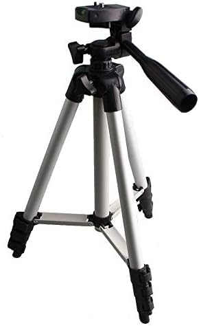ETH-337: Black and Silver 50-Inch Camera Tripod Stand for Canon EOS Series (1100D, 500D, 550D, 600D)