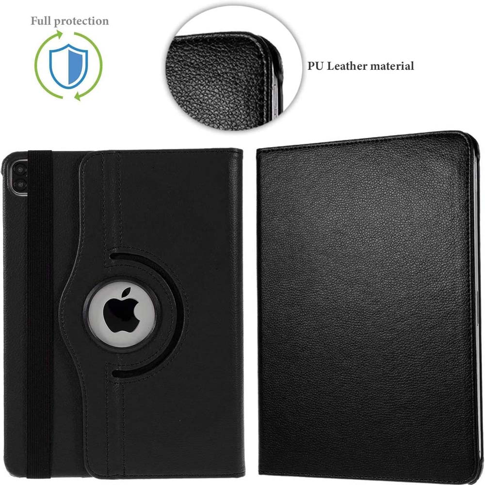 iPad Pro 13" M4 360° Rotating Case - Premium Leather Cover w/Auto Sleep/Wake & Multi-Angle Stand (2024) (Multi Colour)