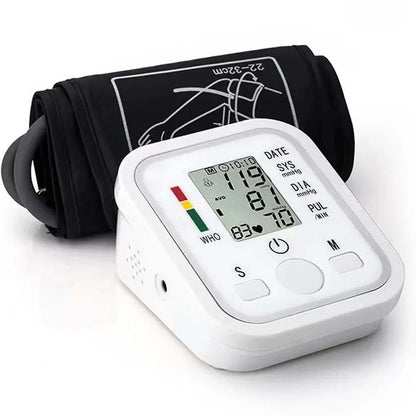 Digital Tensiometer - Automatic Arm Blood Pressure Monitor with Heart Rate Measurement, Professional Medical Equipment