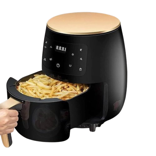 6L Multifunctional Digital Touch Air Fryer – High-Performance 2400W, Sleek Black Design for Healthier Cooking