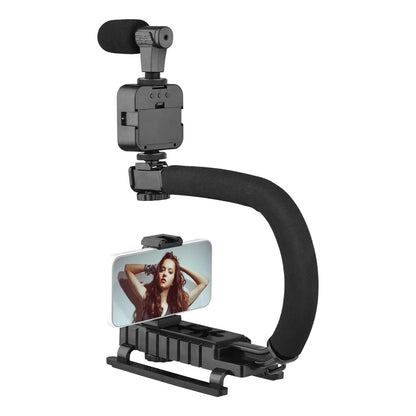 AY-49U U-Shaped Video Making Handheld Stabilizer Kit – Camera Gimbal for Smooth Filmmaking