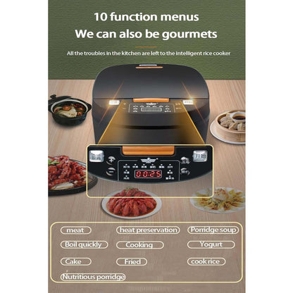 Multifunctional Rice Cooker | Pressure Cooker | Electric Pot 5L 1.8L | Slow Cooker | Steamer | Mini Smart Hot Pot | Portable Kitchen Appliances