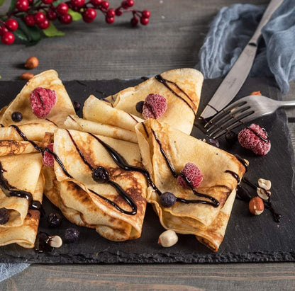 Electric Pancake & Crepe Maker with Auto Power-Off | Non-Stick Hot Plate Cooktop with Automatic Temperature Control | Perfect for Pancakes, Crepes, Omelets, and More