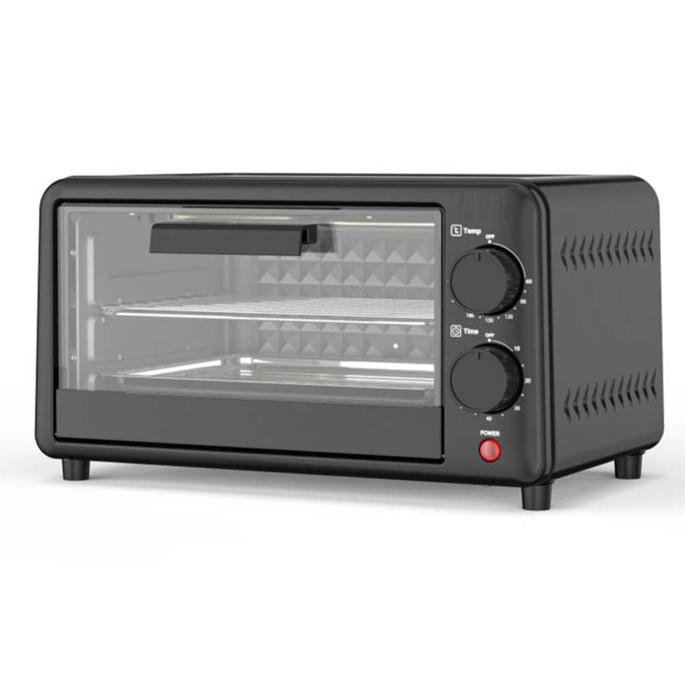 Multi-Function Electric Oven | 12L Mini Air Fryer Chicken Oven | Portable Tabletop Baking Oven with Bakeware & Rack | High-Temperature Mini Cake Oven for Home & Commercial Use (Red)