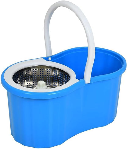 Rotate Stainless Steel Wringer Spin Mop Bucket System | Efficient Floor Cleaning with 360° Spin Technology | Durable & Easy to Use