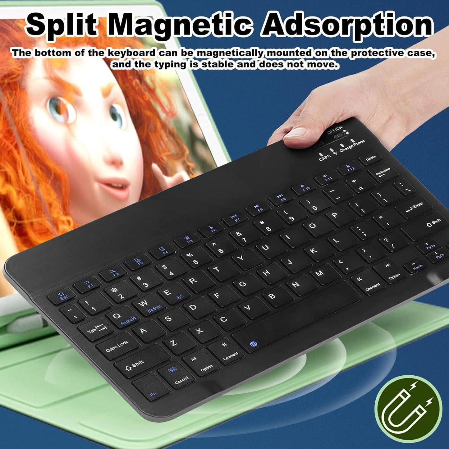 Ultra-Slim Bluetooth Keyboard & Mouse Combo - Rechargeable Wireless Set for Windows, Android, iOS, iPad, PC & Laptop