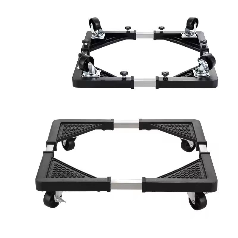 Adjustable Appliance Trolley with Wheels - Universal Stand for Refrigerator, Dishwasher, Air Cooler - Front & Top Load Support