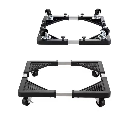 Adjustable Appliance Trolley with Wheels - Universal Stand for Refrigerator, Dishwasher, Air Cooler - Front & Top Load Support