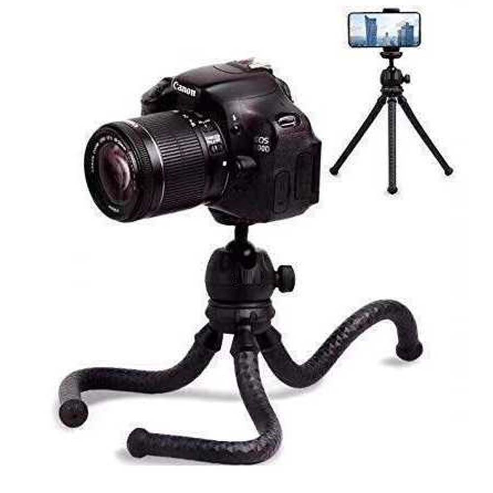 MT-25 Mini Flexible Tripod - Portable Phone & Camera Stand with Bendable Legs for Tabletop, Vlogging & Photography