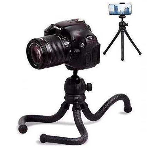 MT-25 Mini Flexible Tripod - Portable Phone & Camera Stand with Bendable Legs for Tabletop, Vlogging & Photography