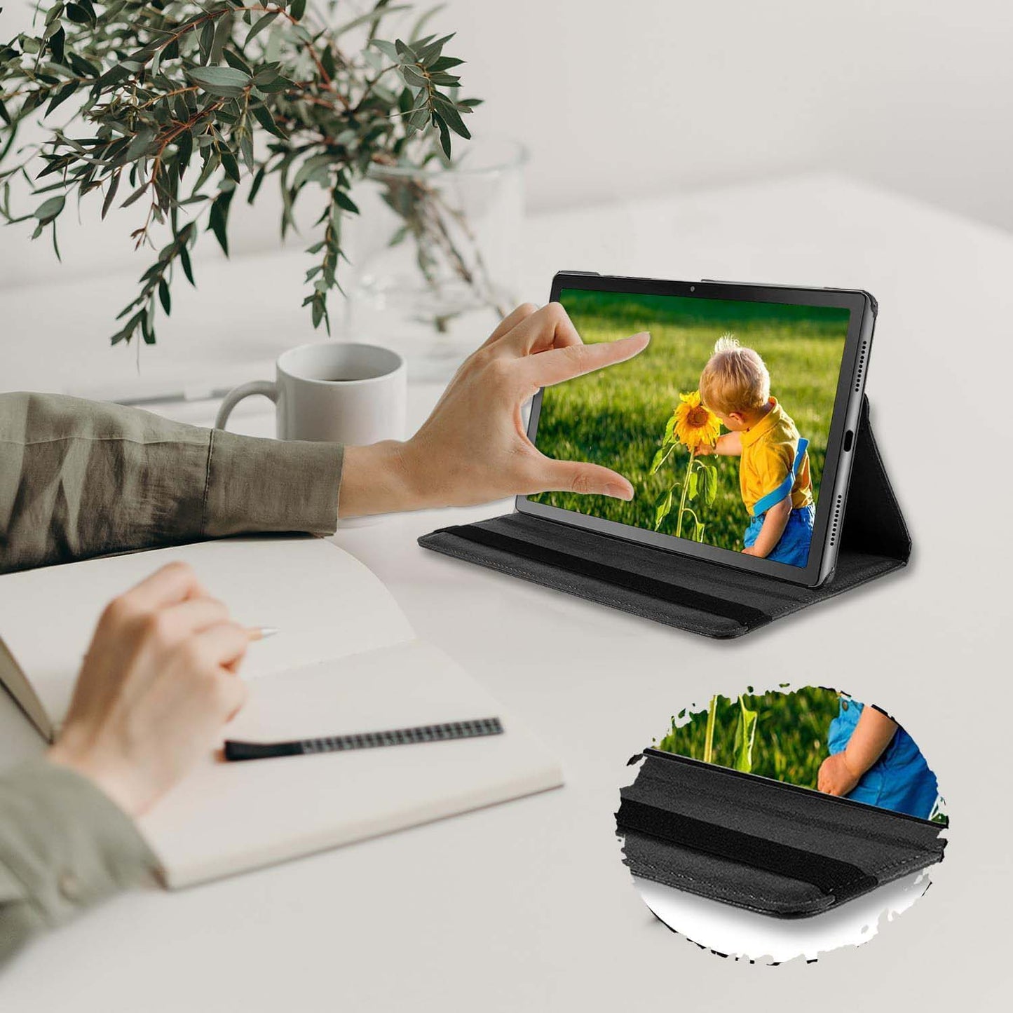 360° Rotating Leather Stand Cover Case Compitable for Huawei MatePad 11 2024 -  with Auto Wake/Sleep (Multi Colour)