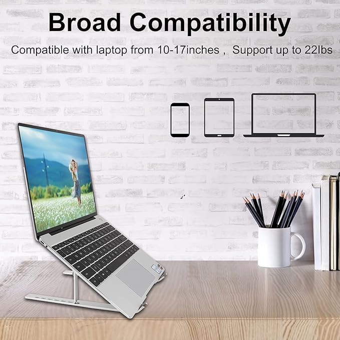 Creative Folding Laptop Stand – Adjustable, Portable Storage Bracket for Enhanced Ergonomics